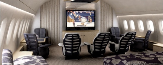 private jet interior
