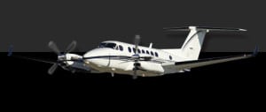 Beechcraft King Air 200, a twin-turboprop aircraft.