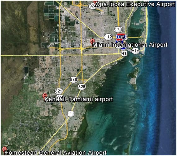 Private Jet Airports in Miami