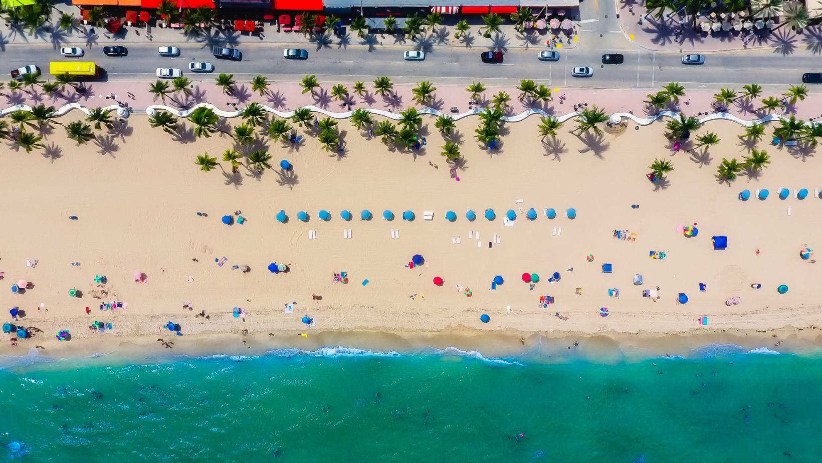 Drone View of the Beach Fort Lauderdale