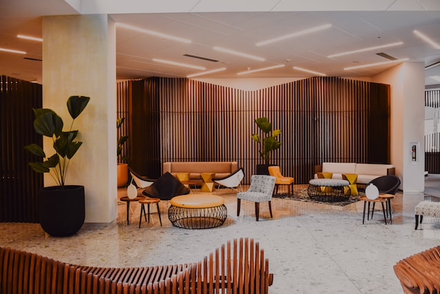 reception area of a hotel